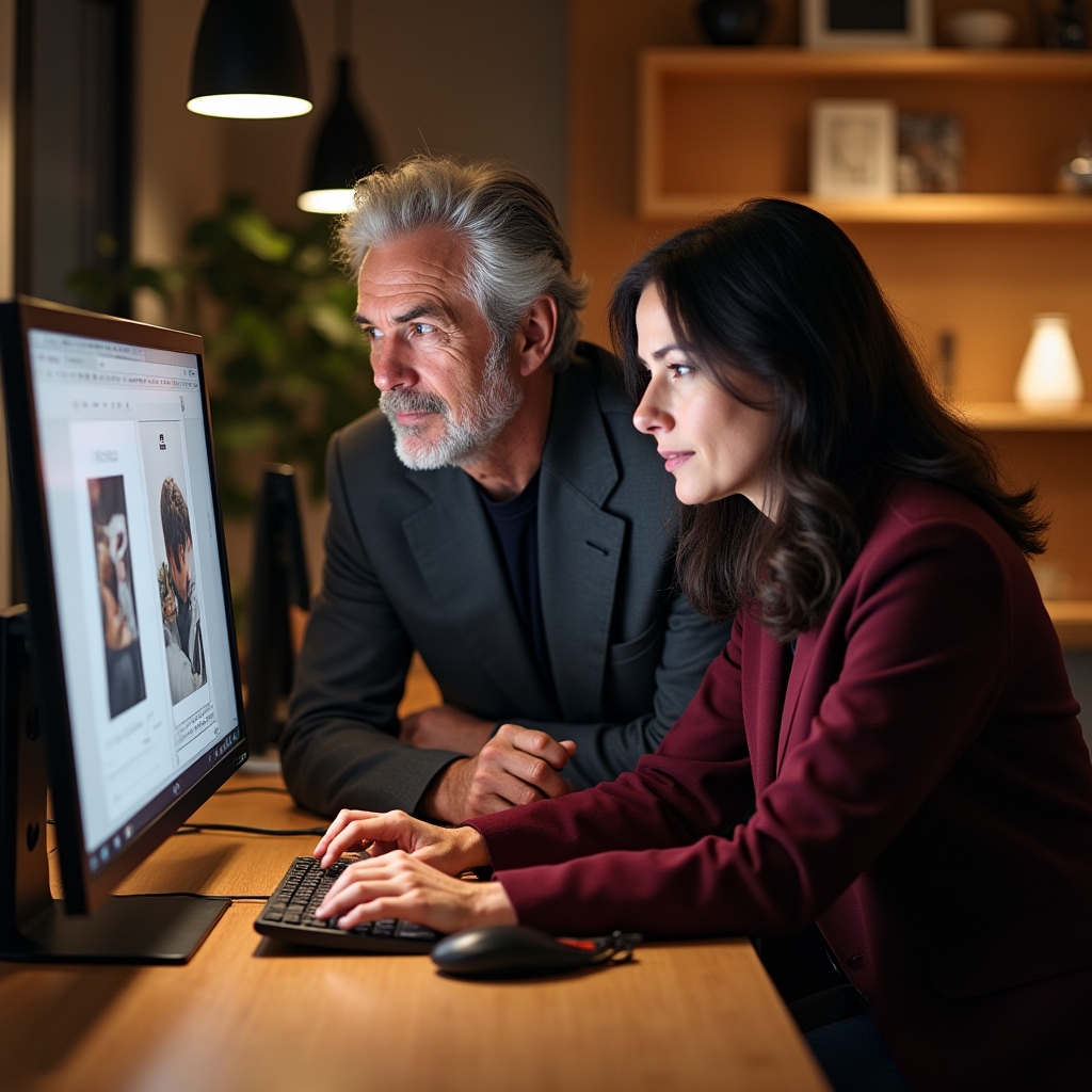 Studio de design cu designeri colaborând la un proiect